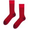 Chaussettes Bambou Jacquard Rouge Foncé Et Jaune -Le Bar à Chaussettes D U SC RS C B 2211