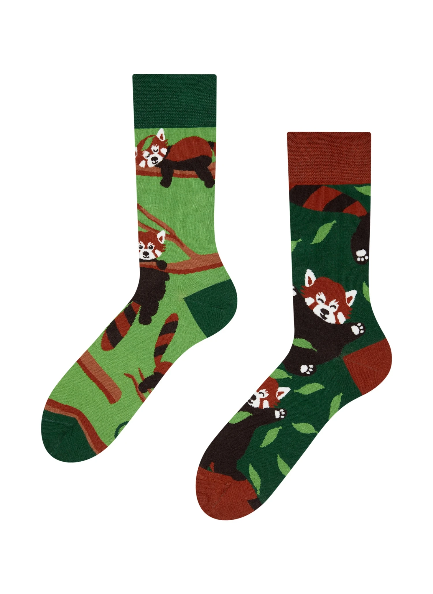 Chaussettes Panda Roux 1 Chaussettes Panda Roux