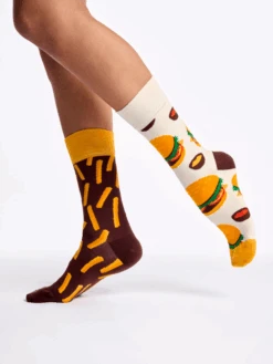 Chaussettes Burger Frites -Le Bar à Chaussettes D U SC RS C C 2057 3