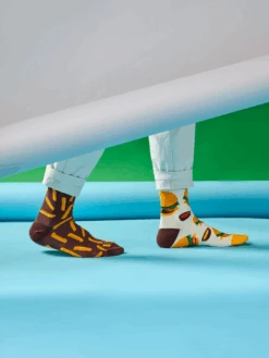 Chaussettes Burger Frites -Le Bar à Chaussettes D U SC RS C C 2057 Regular Socks Burger French Fries 1