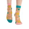 Chaussettes Nylon Cœurs Pastels