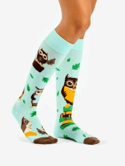 Chaussettes Mi-Bas Hibou & Livres -Le Bar à Chaussettes D W H UKS C C OKT 2193 3