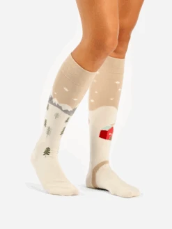 Chaussettes Mi-Bas Paysage Hivernal 5 Chaussettes Mi-Bas Paysage Hivernal -Le Bar à Chaussettes D W H UKS C C OKT 2214 3