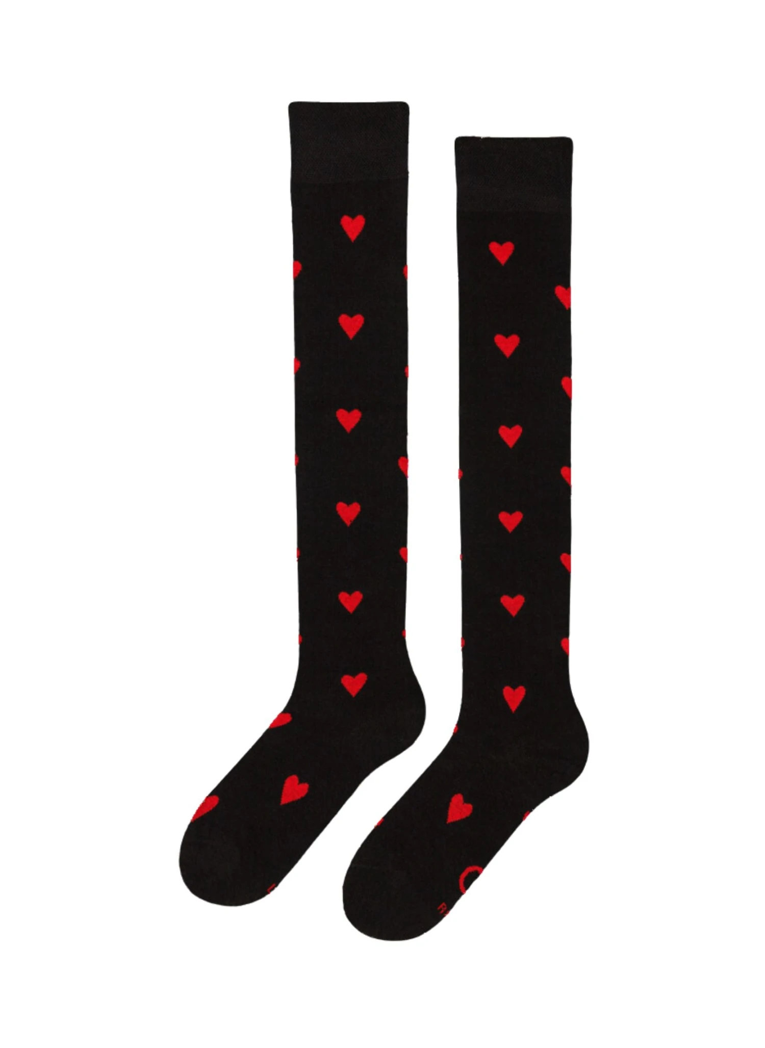 Chaussettes Au-dessus Des Genoux Coeurs Rouges 1 Chaussettes Au-dessus Des Genoux Coeurs Rouges