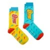 Lot De 2 Paires De Chaussettes David Bowie, Lightning -Le Bar à Chaussettes DB Lightning Jaune et bleu