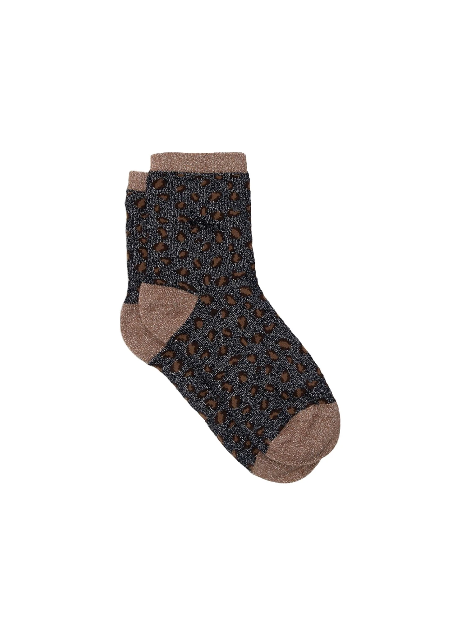 Chaussettes à Paillettes Léopard - Marine 1 Chaussettes à Paillettes Léopard - Marine