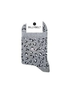 Chaussettes à Paillettes Léopard - Gris -Le Bar à Chaussettes FFL13 Gris VBF1