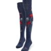 Chaussettes Au-dessus Des Genoux Coccinelles Et Fleurs De Pavot 7 Chaussettes Au-dessus Des Genoux Coccinelles Et Fleurs De Pavot -Le Bar à Chaussettes GMOKS208 VFB 1