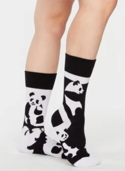 Chaussettes Pandas Noirs Et Blancs -Le Bar à Chaussettes GMRS1310 2