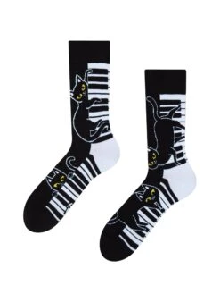 Chaussettes Chat Joue Du Piano