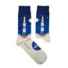 Chaussettes Lanceur Saturn V De La NASA 14 Chaussettes Lanceur Saturn V De La NASA -Le Bar à Chaussettes HT NASA Saturn Socks VFB 1