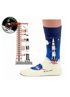 Chaussettes Lanceur Saturn V De La NASA -Le Bar à Chaussettes HT NASA Saturn Socks VFB 3
