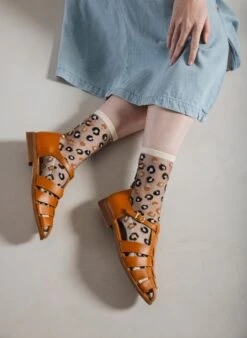 Chaussettes à Paillettes Léopard Horseshoe Bend Crème -Le Bar à Chaussettes HoreseshoeBendCreme VFB 4