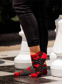 Socquettes Cœurs Dépareillés -Le Bar à Chaussettes PH02 028 VFB 2