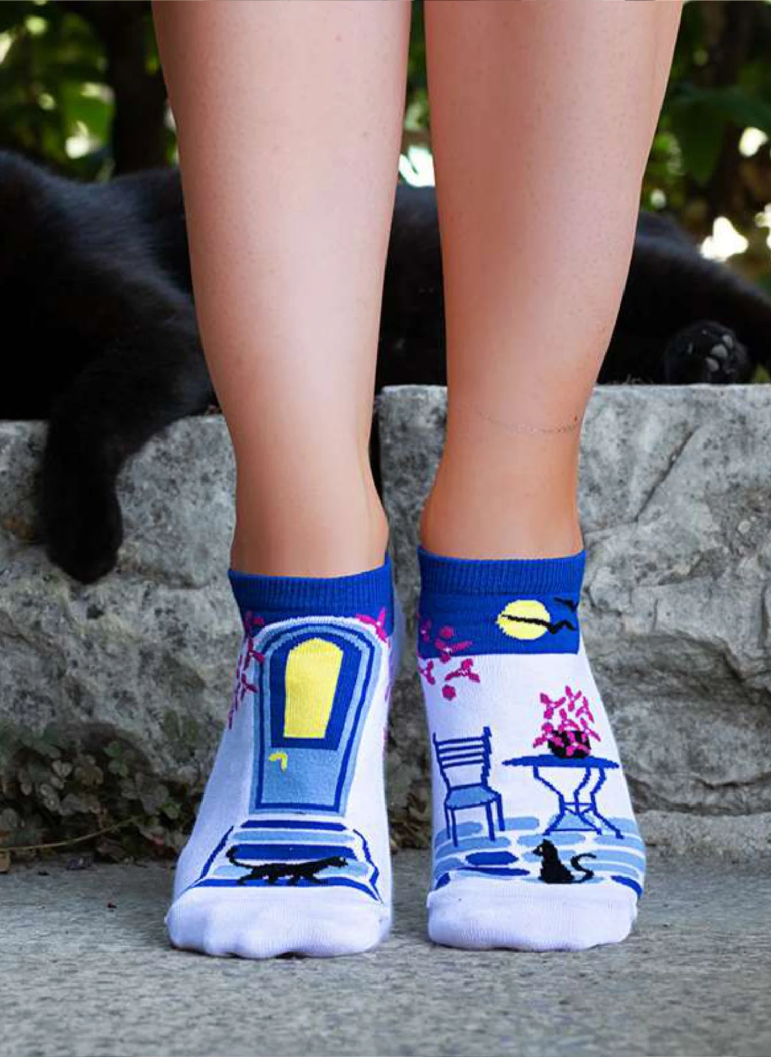 Socquettes Arty Soirée Grecque 2 Socquettes Arty Soirée Grecque – Image 2