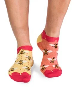 Socquettes En Bambou Abeilles - Jaunes -Le Bar à Chaussettes PH06 007 VFB 2