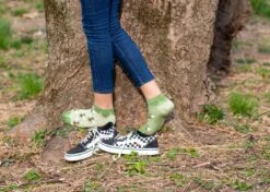 Socquettes En Bambou Abeilles - Vertes -Le Bar à Chaussettes PH06 010 5