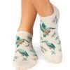 Socquettes En Bambou Oiseaux & Fleurs - Écrues -Le Bar à Chaussettes PH06 151 VFB 1