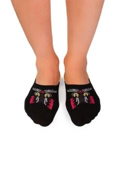 Protège-Pieds En Coton Bio Chat Noir -Le Bar à Chaussettes PH08 023 VFB 3