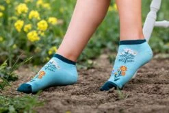 Socquettes Coton Bio Fleurs & Herbes - Menthes 6 Socquettes Coton Bio Fleurs & Herbes - Menthes -Le Bar à Chaussettes PH08 308 2