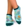 Socquettes Coton Bio Fleurs & Herbes - Menthes -Le Bar à Chaussettes PH08 308 VFB 1