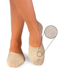 Protège-Pieds En Lin Et Coton Unis Beiges