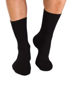 Chaussettes Sans Élastique Coton Bio Noires -Le Bar à Chaussettes PH12 900 VBF2