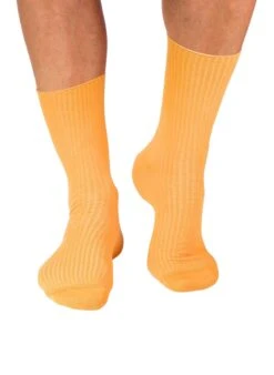 Chaussettes Sans Élastiques Coton Bio Jaunes -Le Bar à Chaussettes PH12 904