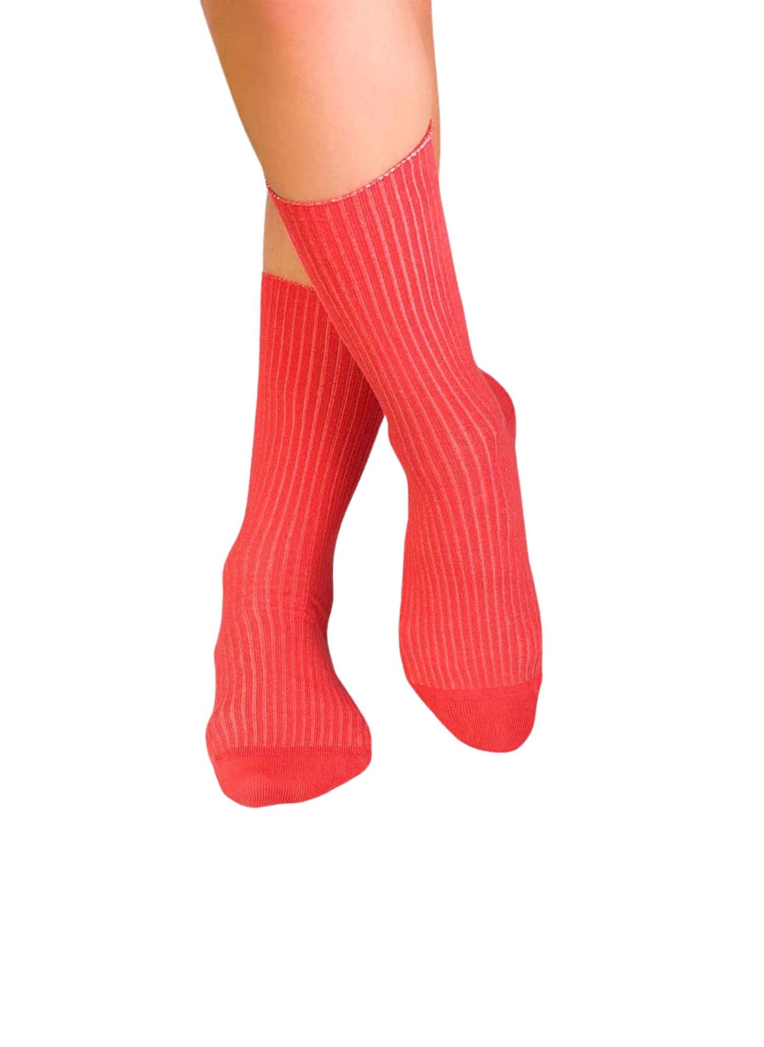 Chaussettes Sans Élastique Coton Bio Corail 1 Chaussettes Sans Élastique Coton Bio Corail
