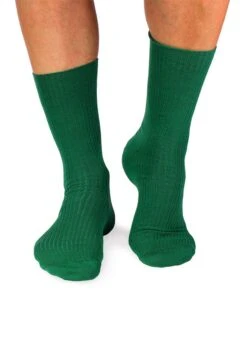 Chaussettes Sans Élastique Coton Bio Vert Foncé -Le Bar à Chaussettes PH12 909F VBF 3