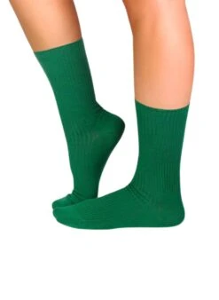 Chaussettes Sans Élastique Coton Bio Vert Foncé -Le Bar à Chaussettes PH12 909FVBF2
