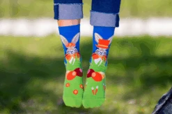 Chaussettes Arty Lapins De Pâques - Vertes & Bleues -Le Bar à Chaussettes PH14 032 3