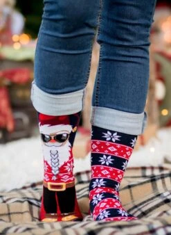 Chaussettes Arty Père-Noël Hipster -Le Bar à Chaussettes PH14 036 VFB 4