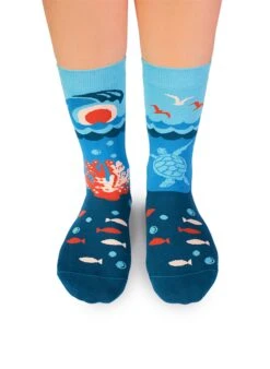 Chaussettes Arty Océan - Turquoises
