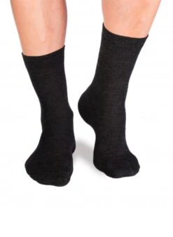 Chaussettes Laine Mérinos & Coton Anthracites -Le Bar à Chaussettes PH17 242 VFB 1