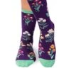 Chaussettes Coton Bio Fleurs & Herbes - Violettes -Le Bar à Chaussettes PH18 309 VFB 1