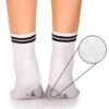 Chaussettes Courtes Active Day Blanches Bandes Noires -Le Bar à Chaussettes PH28 901 VFB 1