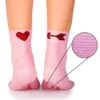 Chaussettes Courtes Active Day Roses Cupidon
