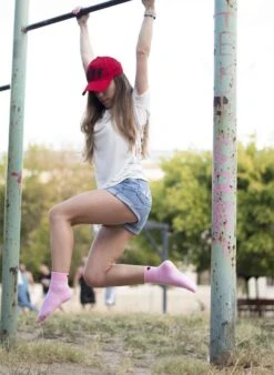 Chaussettes Courtes Active Day Roses Cupidon -Le Bar à Chaussettes PH28 905 VFB 3