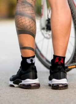 Chaussettes Courtes Active Day Noires Ange & Démon -Le Bar à Chaussettes PH28 908 VFB 5