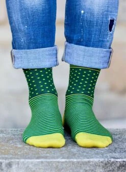 Boite De 3 Paires De Chaussettes Fines En Bambou Rayures & Pois -Le Bar à Chaussettes PH36 125 V 2