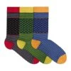 Boite De 3 Paires De Chaussettes Fines En Bambou Rayures & Pois -Le Bar à Chaussettes PH36 125 VFB 2