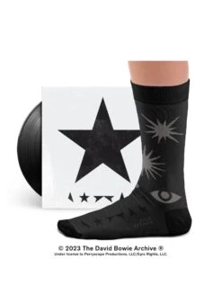 Chaussettes David Bowie, Blackstar ☆ -Le Bar à Chaussettes SS DB Blackstar Socks VFB 4