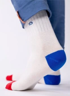 Chaussettes Rétro - Jaune & Rouge -Le Bar à Chaussettes TE16 V 3