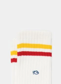 Chaussettes Rétro - Jaune & Rouge -Le Bar à Chaussettes TE16 VFG 2