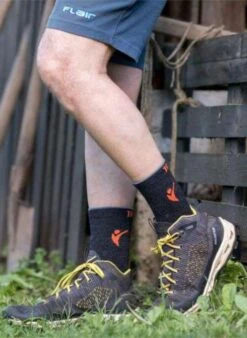 Chaussettes De Randonnée Fines Laine Mérinos Anthracites 4 Chaussettes De Randonnée Fines Laine Mérinos Anthracites -Le Bar à Chaussettes TF31 001 VFB 2