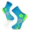 Chaussettes Compression Turquoise & Jaune -Le Bar à Chaussettes TF32 203
