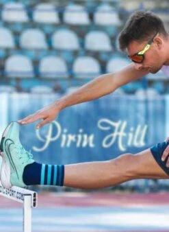 Chaussettes Running Microlon® Marine & Turquoise -Le Bar à Chaussettes TF32 208 VBF3