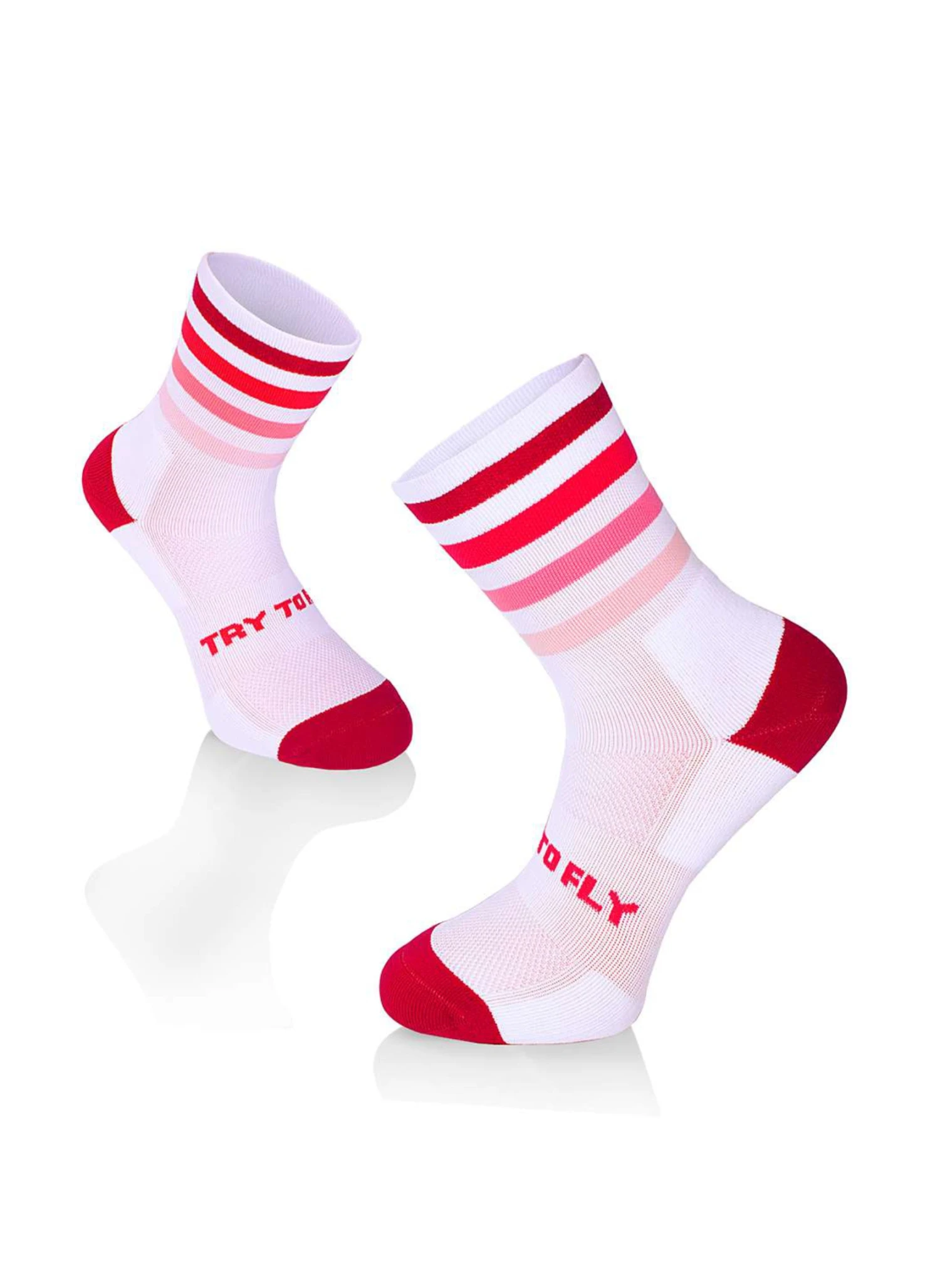 Chaussettes Running Microlon® Blanc & Rose 1 Chaussettes Running Microlon® Blanc & Rose