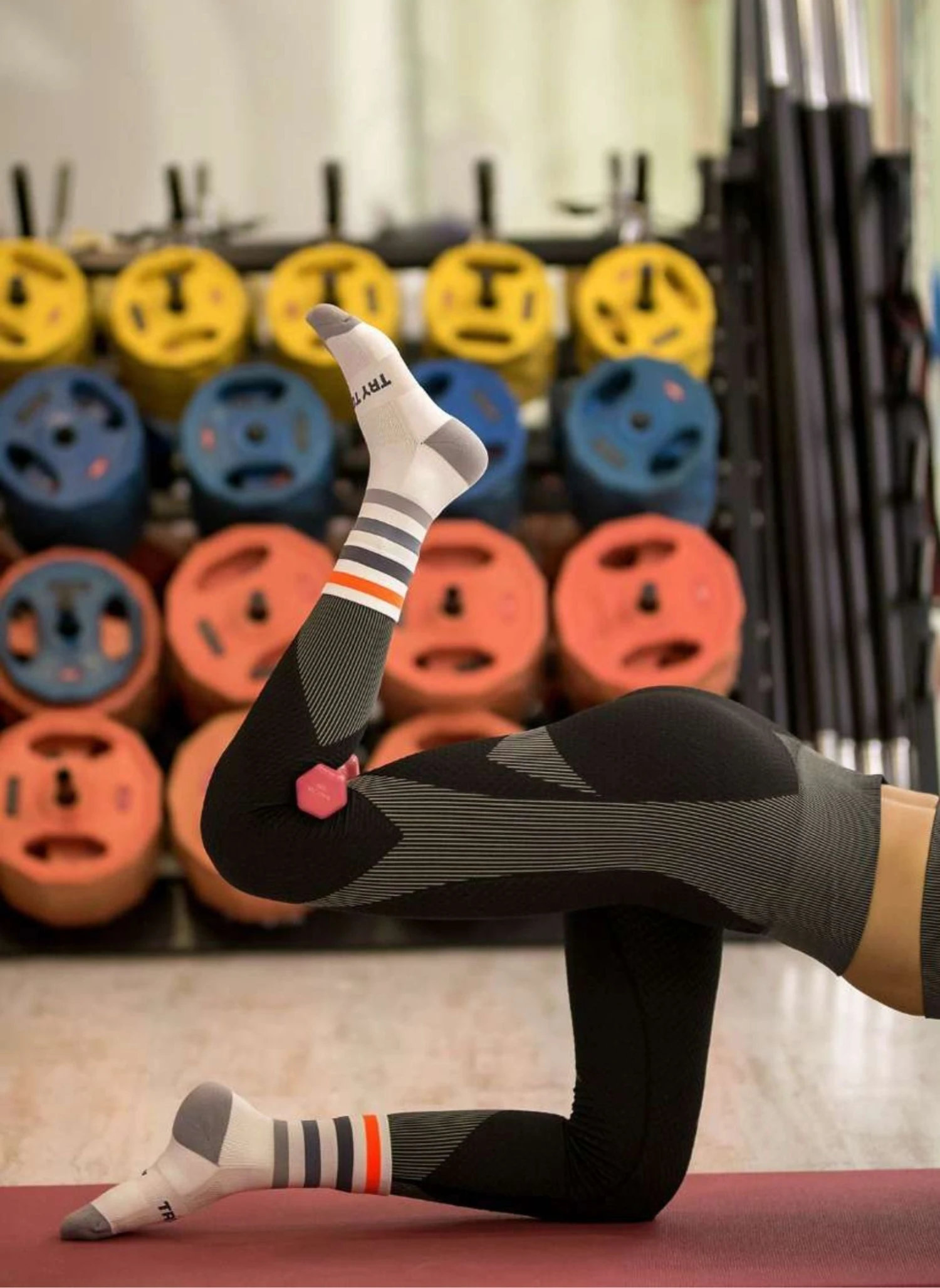 Chaussettes Running Microlon® Blanc & Gris 3 Chaussettes Running Microlon® Blanc & Gris – Image 3